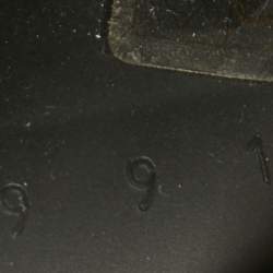 Pre Owned Gucci Black Rubber Slide Sandals Size 43