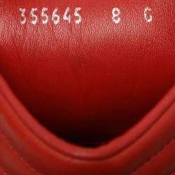 Gucci Red Diamante Leather High Top Sneakers Size 42
