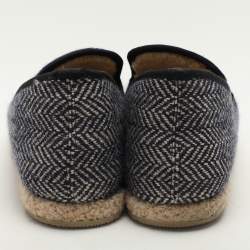 Gucci Blue Tweed Fria Slip On Espadrille Size 44
