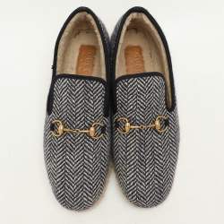 Gucci Blue Tweed Fria Slip On Espadrille Size 44