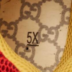 Gucci Multicolor Leather and Mesh Flashtrek Reflective Sneakers Size 39