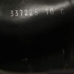 Gucci Black Leather GG Slip On Sneakers Size 44