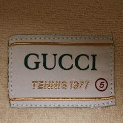 Gucci Beige GG Canvas Tennis 1977 Treck Sneakers Size 39