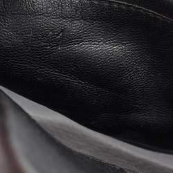 Gucci Black GG Canvas and Leather Flat Slides Size 41