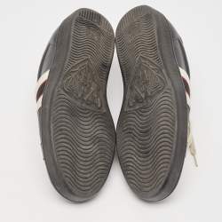 Gucci Black Leather Ace Lace Up Sneakers Size 42.5