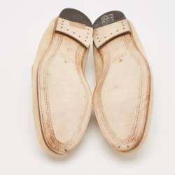 Gucci Beige Suede Horsebit Foldable Loafers Size 41