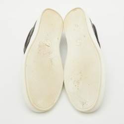 Gucci Black Guccissima Leather Slip On Sneakers Size 41.5