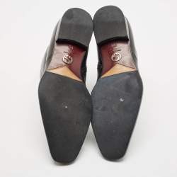 Gucci Black Leather Ankle Length Boots Size 43.5