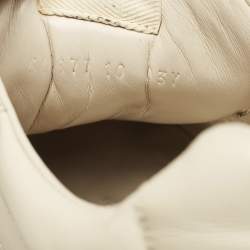 Gucci Cream Leather Rhyton Lace Up Sneakers Size 44