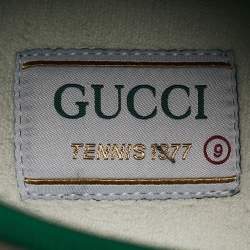 Gucci Beige/Ebony GG Canvas Tennis 1977 Sneakers Size 43