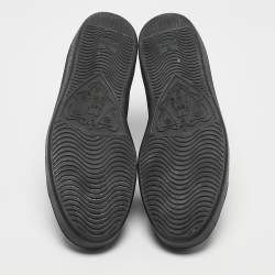 Gucci Black GG Supreme Canvas and Leather Brooklyn Sneakers Size 44