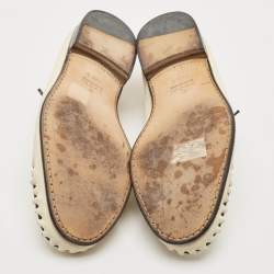 Gucci Beige Suede Bamboo Tassel Slip On Loafers Size 42.5