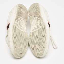 Gucci White Leather Logo Band Ace Sneakers Size 39