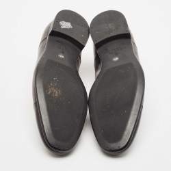 Gucci Black Leather Lace Up Oxfords Size 44.5