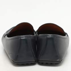 مملوكة مسبقًا Gucci Blue Guccissima Leather Penny Loafers Size 42