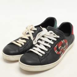 Gucci Multicolor Leather Kingsnake Ace Sneakers Size 42