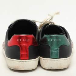 Gucci Multicolor Leather Kingsnake Ace Sneakers Size 42