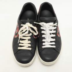 Gucci Multicolor Leather Kingsnake Ace Sneakers Size 42