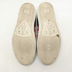 Gucci Multicolor Leather Kingsnake Ace Sneakers Size 42