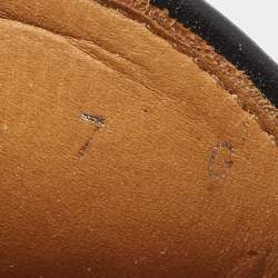 Gucci Black Leather Horsebit Slip On Loafers Size 41