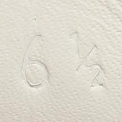 Gucci White Leather Ace Bee Embroidered Low Top Sneakers Size 40.5