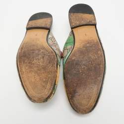 Gucci Brown/Beige GG Supreme Canvas Princetown Mules Size 41