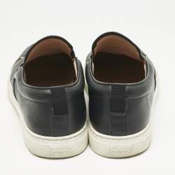 Gucci Black GG Supreme Canvas Tiger Print Dublin Sneakers Size 43