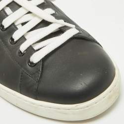Gucci Black Leather Kingsnake Ace Lace Up Sneakers Size 43