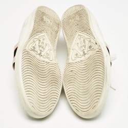 Gucci White Leather Ace Low Top Sneakers Size 43.5