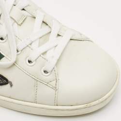 Gucci White Leather Ace Lace Up Sneakers Size 43