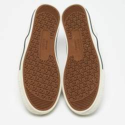 Gucci White Mini GG Jacquard Fabric Tennis 1977 Low Top Sneakers Size 43