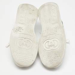 Gucci White Leather Chunky B Lace Up Sneakers Size 43.5
