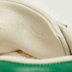 Gucci White Leather Ace Lace Up Sneakers Size 41.5