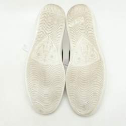Pre Owned Gucci White Leather Ace Low Top Sneakers Size 44