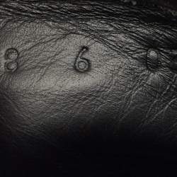 Pre Owned Gucci Black GG Canvas and Leather High Top Sneakers Size 40