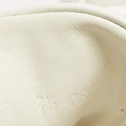 مملوكة مسبقًا حذاء رياضي غوتشي آيس جلد أبيض يمر بتطريز نمر بظهر منخفض مقاس 43