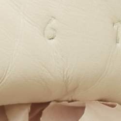 Pre Owned Gucci White Crocodile Leather and Leather Ace Lace Up Sneakers Size 40