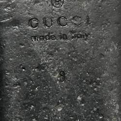 Pre Owned Gucci Beige GG Canvas and Suede Princetown Mules Size 42