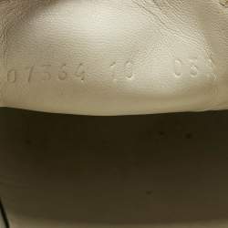 Pre Owned Gucci Black GG Supreme Leather Slip On Sneakers Size 44