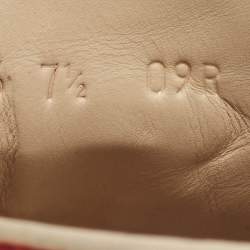 Pre Owned Gucci Black Leather Ace Lace Up Sneakers Size 41.5