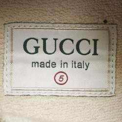 Pre Owned Gucci Multicolor GG Canvas and Leather Rhyton Sneakers Size 39