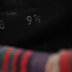 Pre Owned Gucci Black Patent Leather Hysteria Fringe Loafers Size 43.5