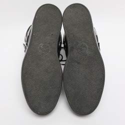 Pre Owned Gucci Black Leather Magnum High Top Sneakers Size 44.5