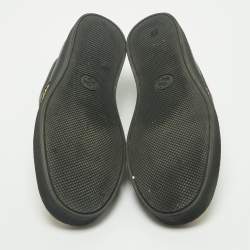 Pre Owned Gucci Multicolor GG Coated Canvas and Leather Slip On Sneakers Size 45