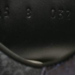 Pre Owned حذاء رياضي غوتشي نمر أسود GG سوبر يم كانفاس ويب أي س منخفض من الأعلى مقاس 44