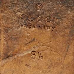 مملوكة مسبقًا حذاء لوفرز غوتشي جوردان جلد أسود هوورسبت مقاس 42.5