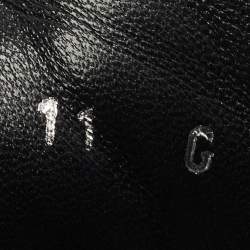 Pre Owned Gucci Black Leather and  Web Low Top Sneakers Size 45