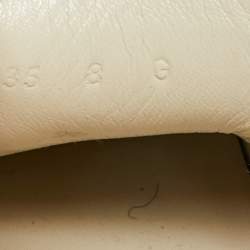 Pre Owned Gucci Blue Leather Slip On Driver Loafers Size 42