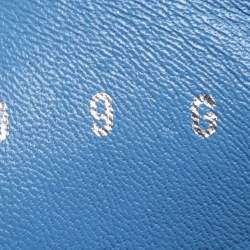 Pre Owned Gucci Blue Satin Crystal Embellished High Top Sneakers Size 43