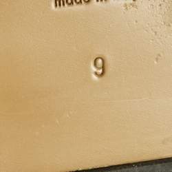 Pre Owned Gucci Beige/Brown GG Canvas and Suede Flat Slingback Sandals Size 43